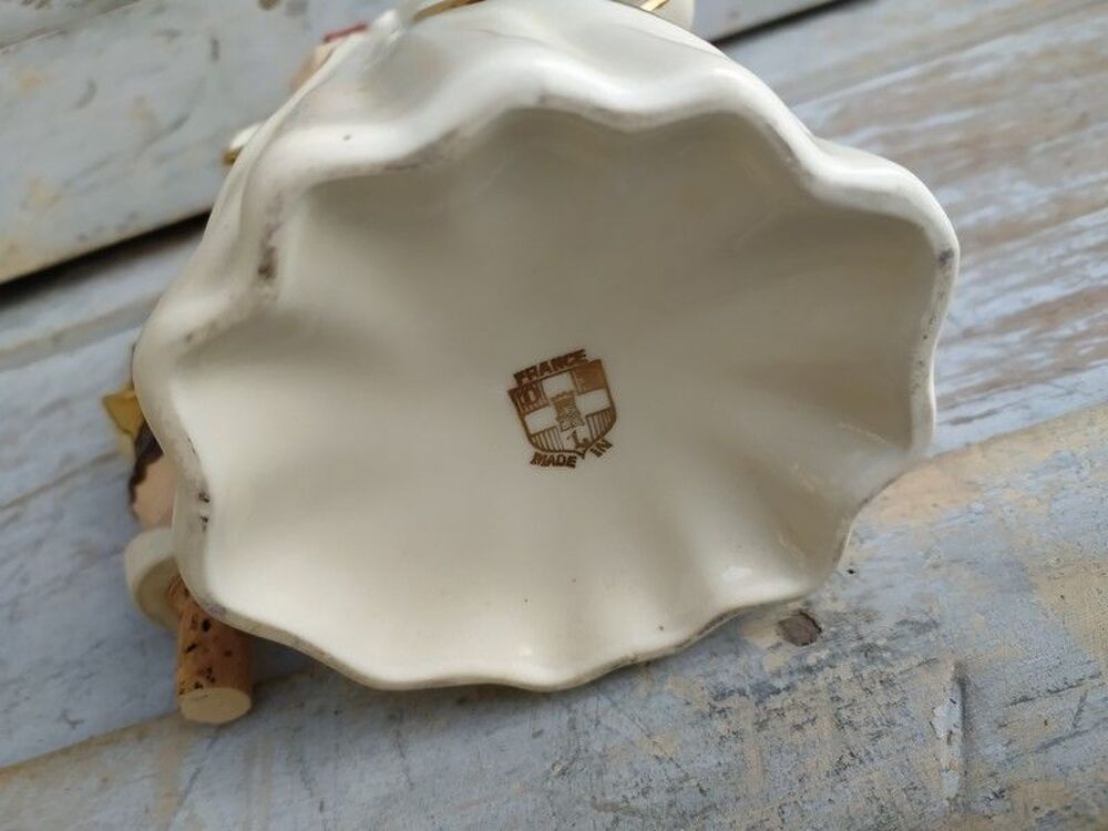 Bouteille Sujet Roi de Coeur Flacon Liqueur Porcelaine Décoration
