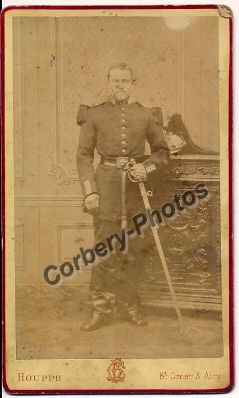  CDV Portrait Militaire Cavalerie Régiment Dragons 
45 Loches (37)