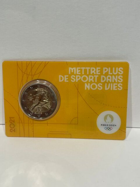 Monnaie de 2e JO Paris 2024 - 3/5 - Jaune 17 Dourdan (91)