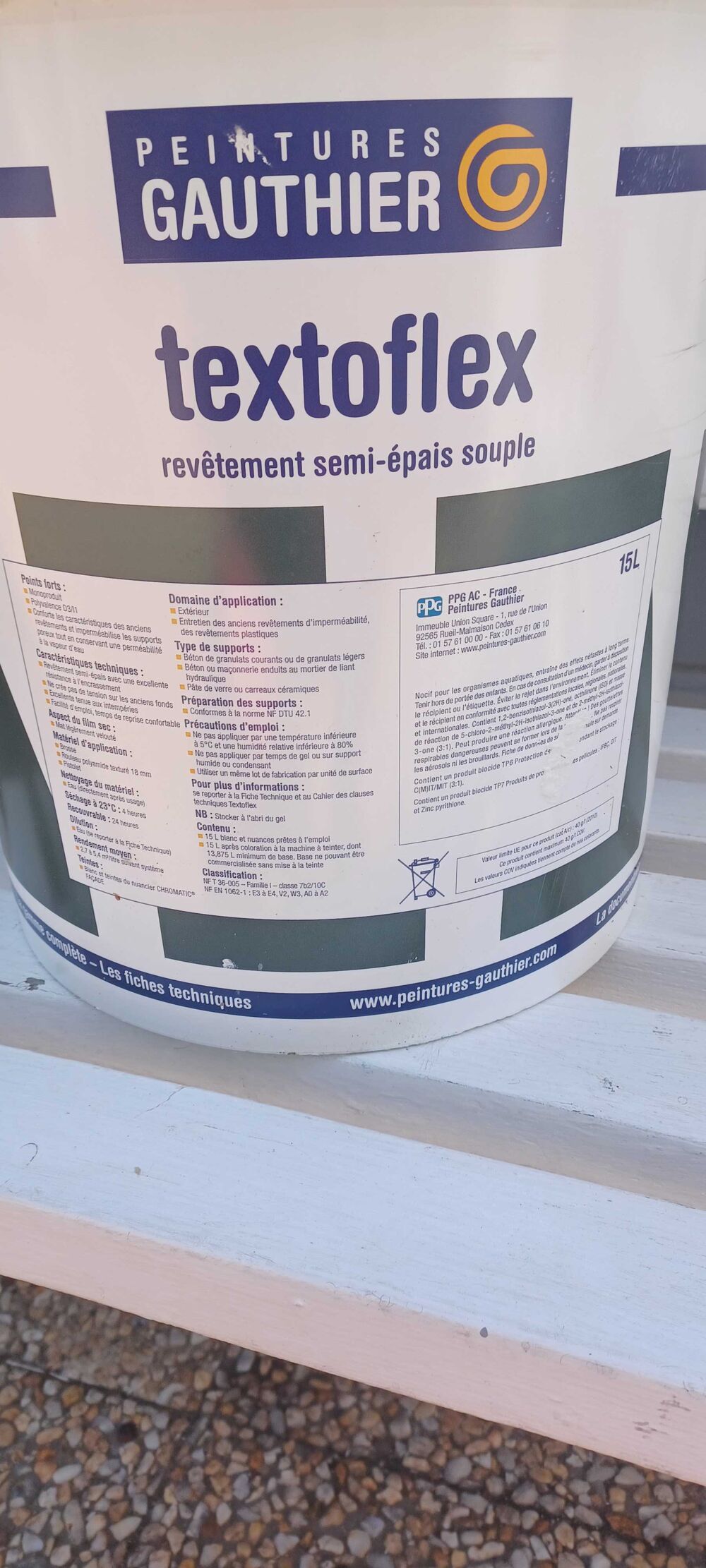 Peinture ext&eacute;rieure textoflex Bricolage