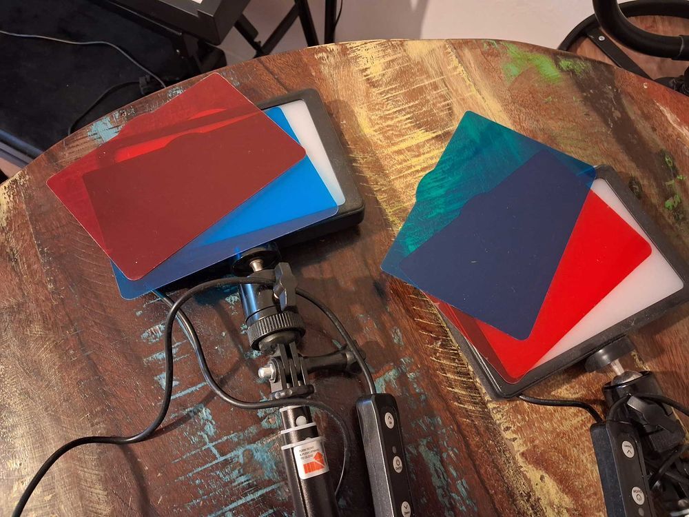 2 &eacute;clairages led USB avec filtre couleur pour photo ou vid&eacute;o Photos/Video/TV