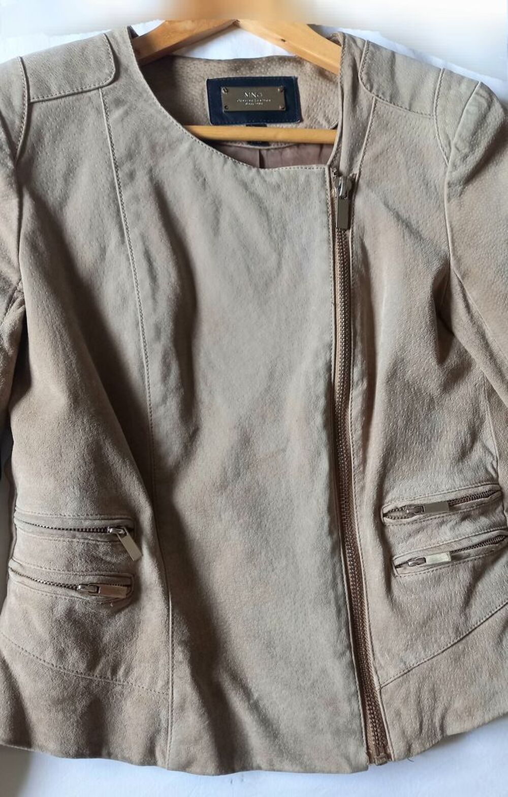 Veste cuir peau MNG Vêtements