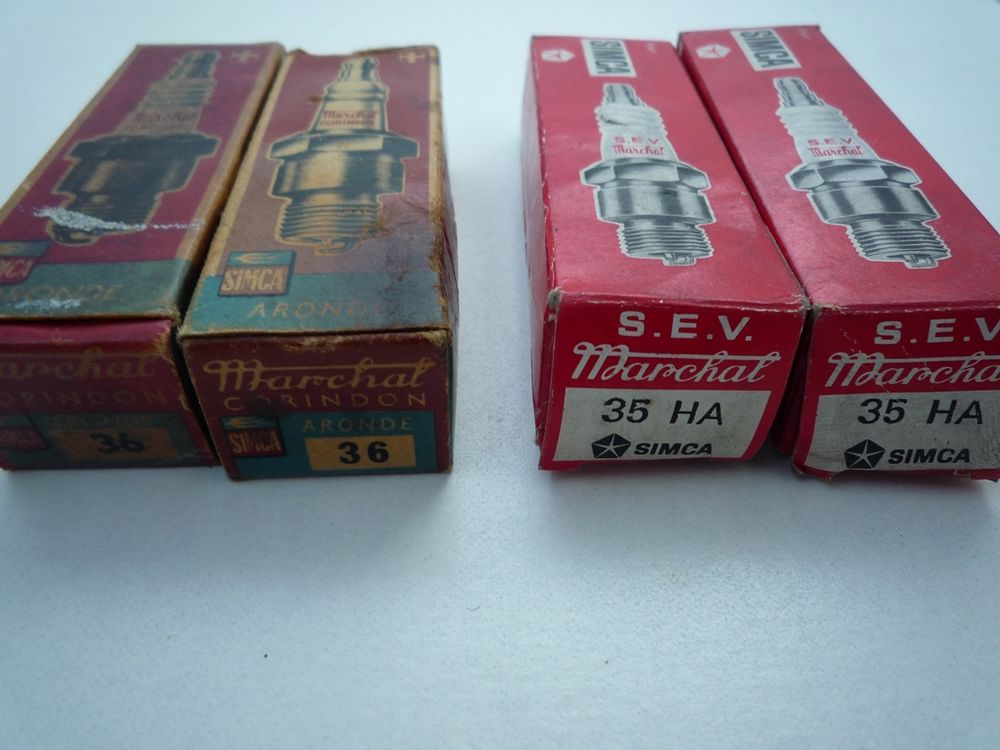 SIMCA - Lot de 4 bougies SEV MARCHAL 