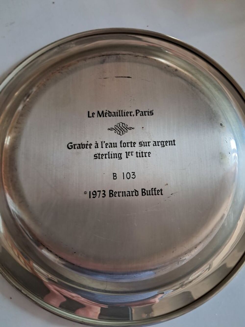 Assiette en argent Décoration