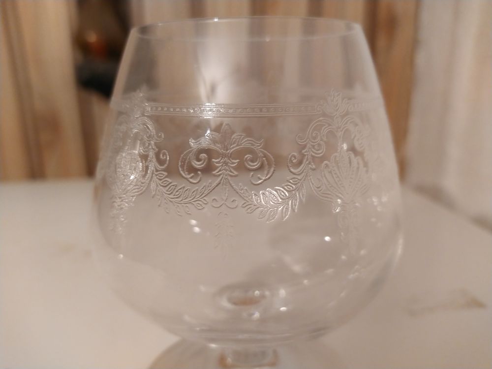 Verres &agrave; Cognac en cristal d'Arques Cuisine