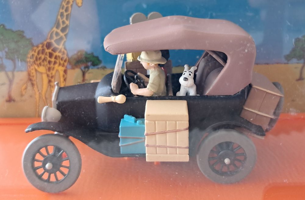 mod&egrave;le r&eacute;duit en voiture tintin Ford T 1910 tintin au Congo 