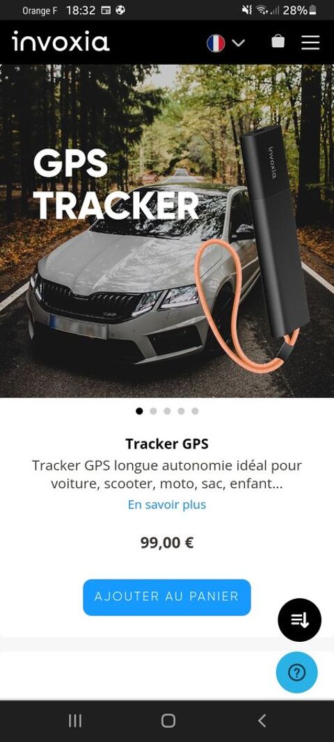 Tracteur GpS   invoxia   acheté  en février 2022 70 La Seyne-sur-Mer (83)