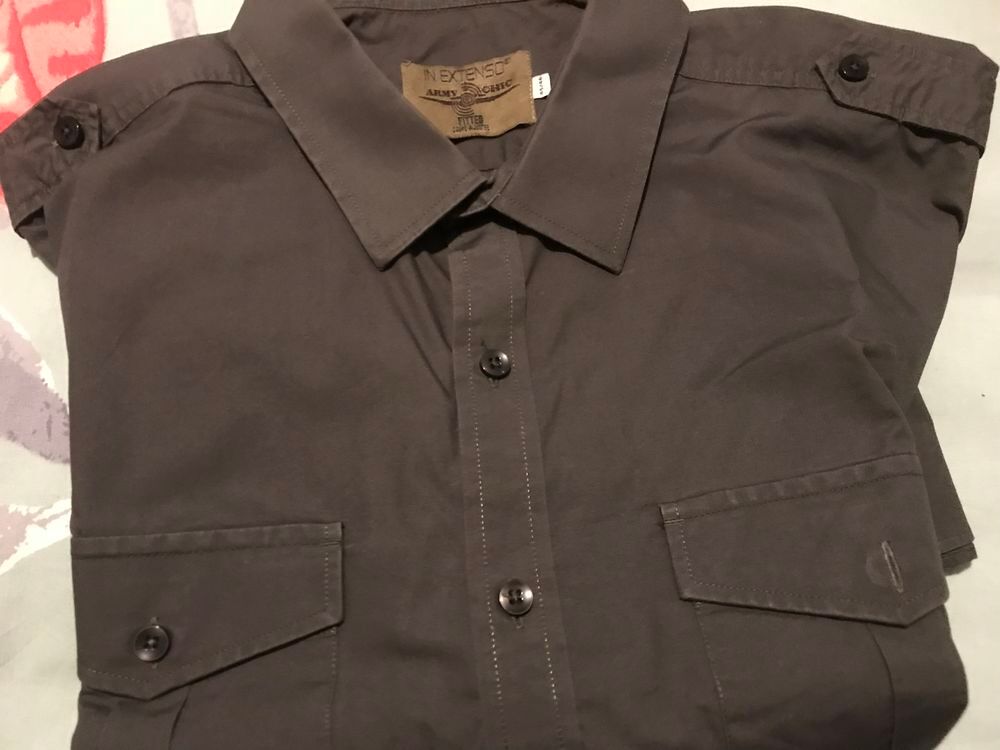 CHEMISE "TEX SPORT" GRISE T. XXL Tour COU 45/46 Vêtements