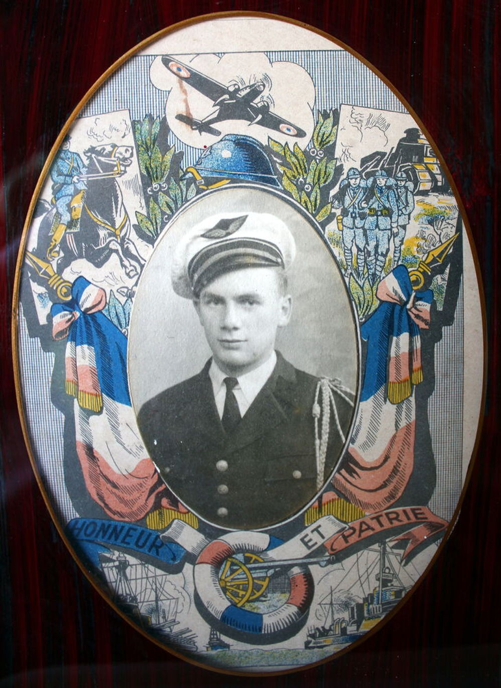 Militaria, portrait d'aviateur vers 1920
photographie 