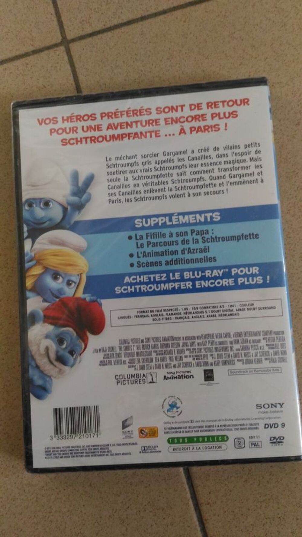 DVD les schtroumpfs 2 DVD et blu-ray