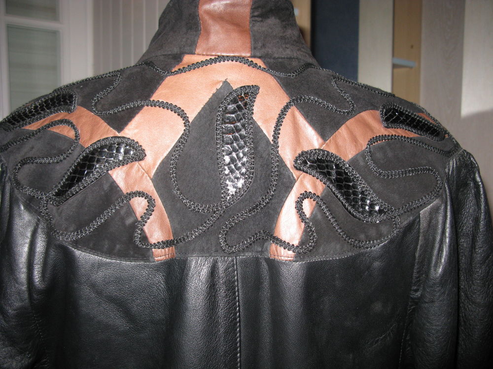MANTEAU FEMME CUIR NOIR Vêtements