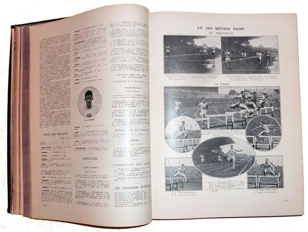 JO 1924 Paris : Le Rapport officiel en 852 pages Livres et BD