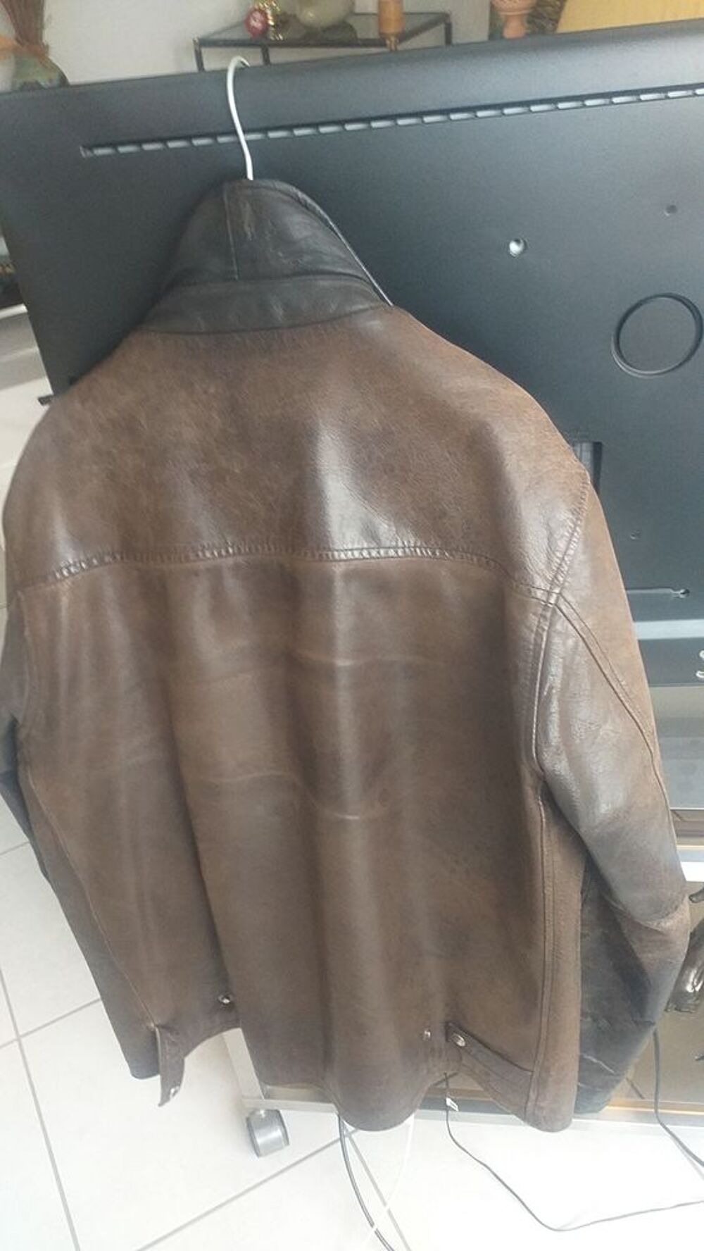  blouson de cuir vieilli Vêtements