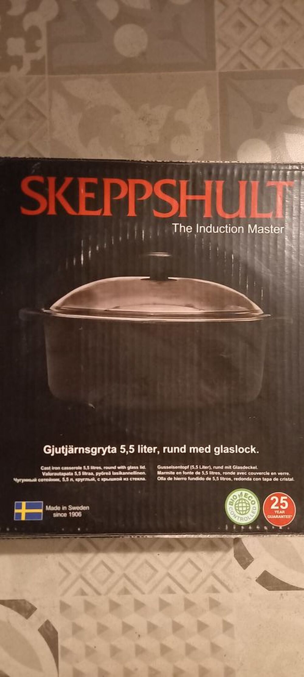 Marmite en fonte Marque skeppshult Electroménager