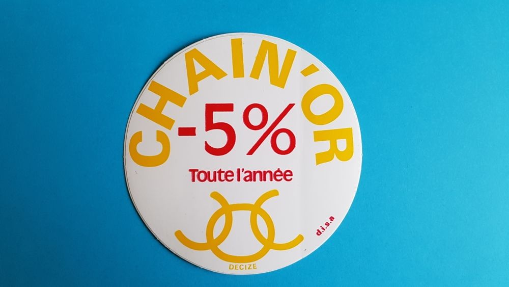 AUTOCOLLANT CHAIN'OR 