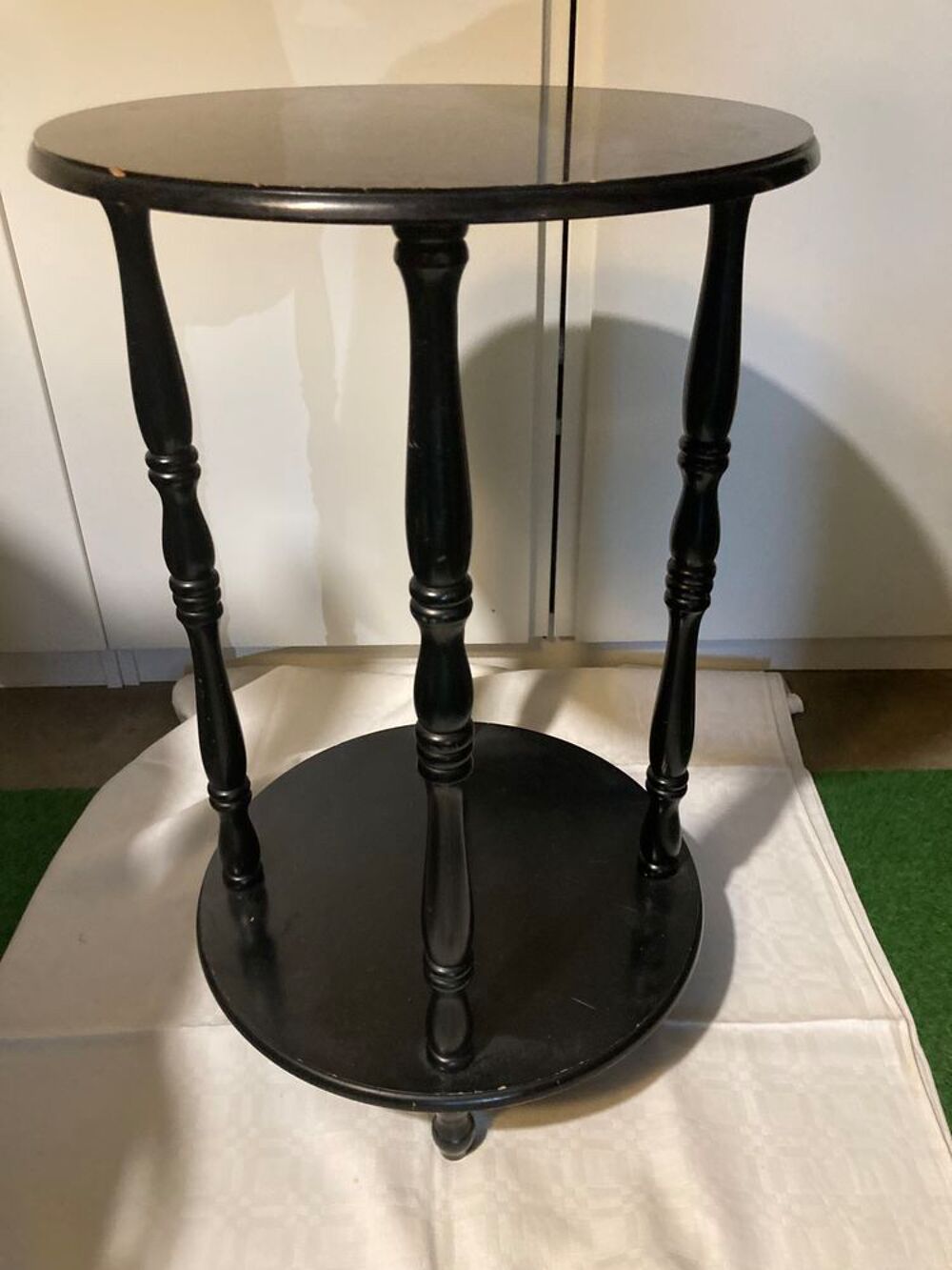 Meuble rond d&eacute;cor &eacute;b&egrave;ne / 65cm de hauteur Meubles