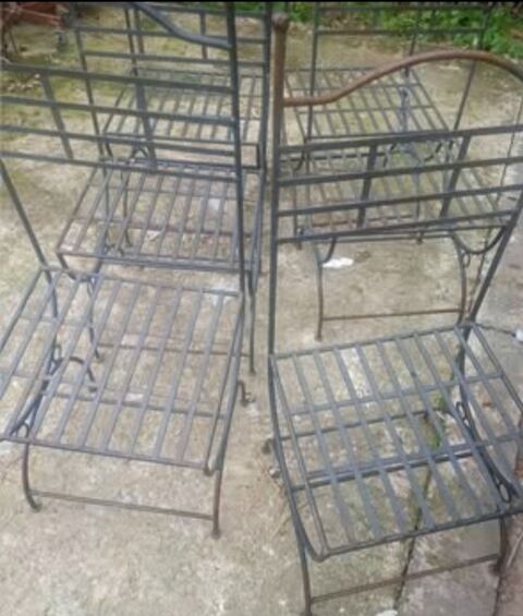 Chaises fer forg� 100 Poussan (34)