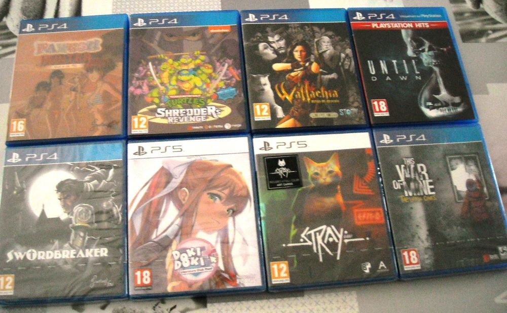 Lot 14 Jeux PS2 PS3 PS4 PS5 Neuf/Blister Consoles et jeux vidéos