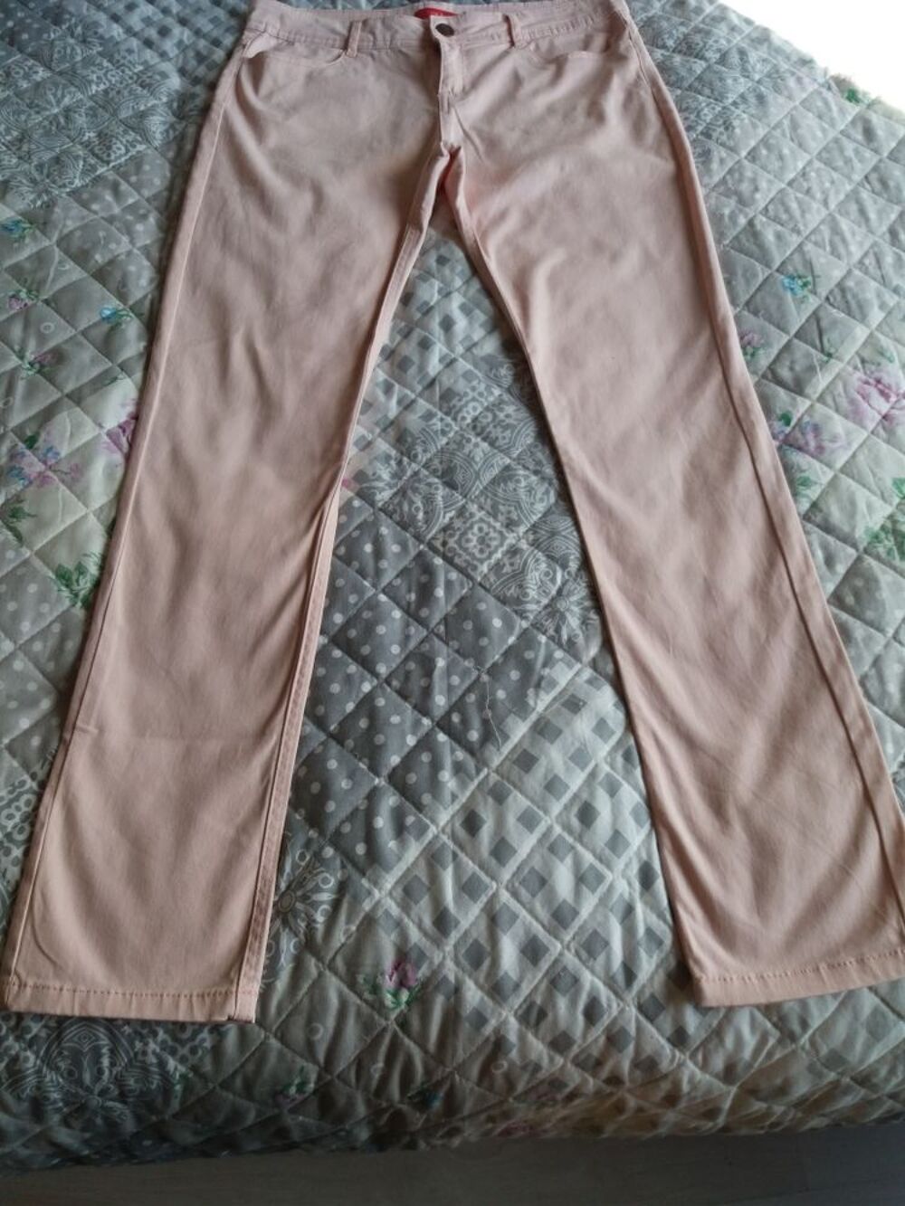 Pantalon femme Tissaia rose clair taille 42 Vêtements
