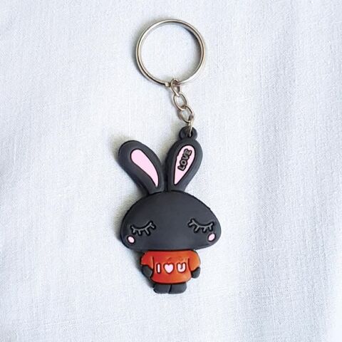 Porte clé lapin en silicone, à relief 1 Nîmes (30)
