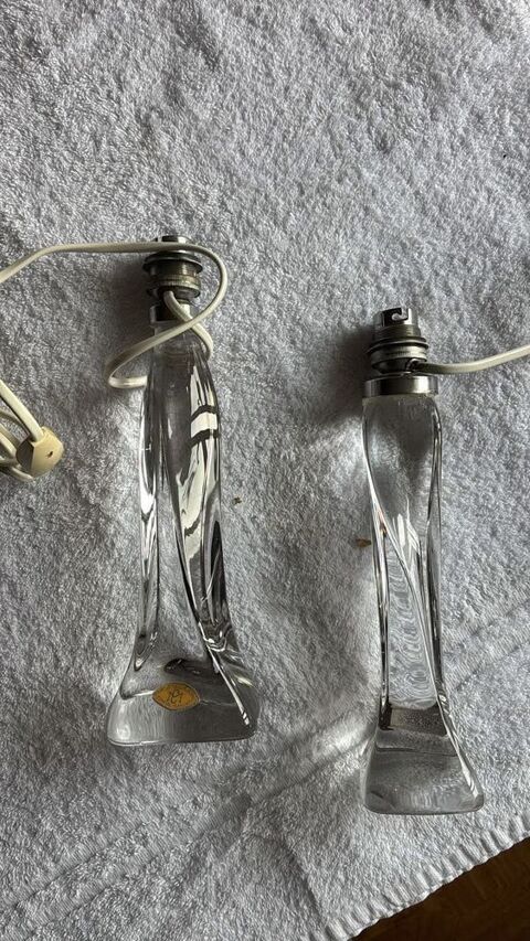 pieds cristal 20 cm  vintage 50 Chierry (02)