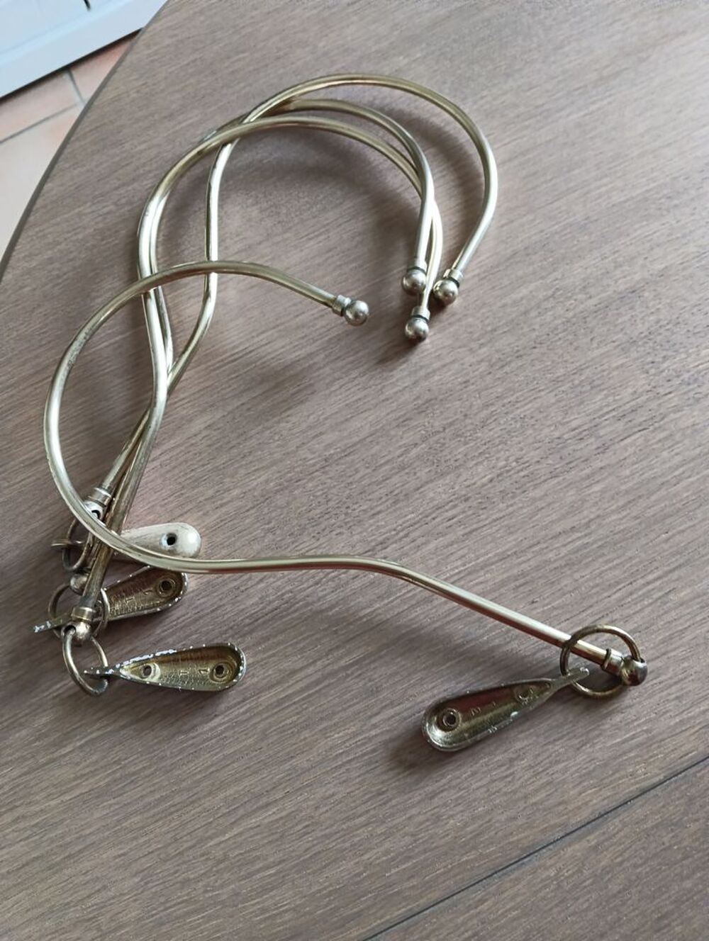 Quatre embrases en laiton pour rideaux Décoration