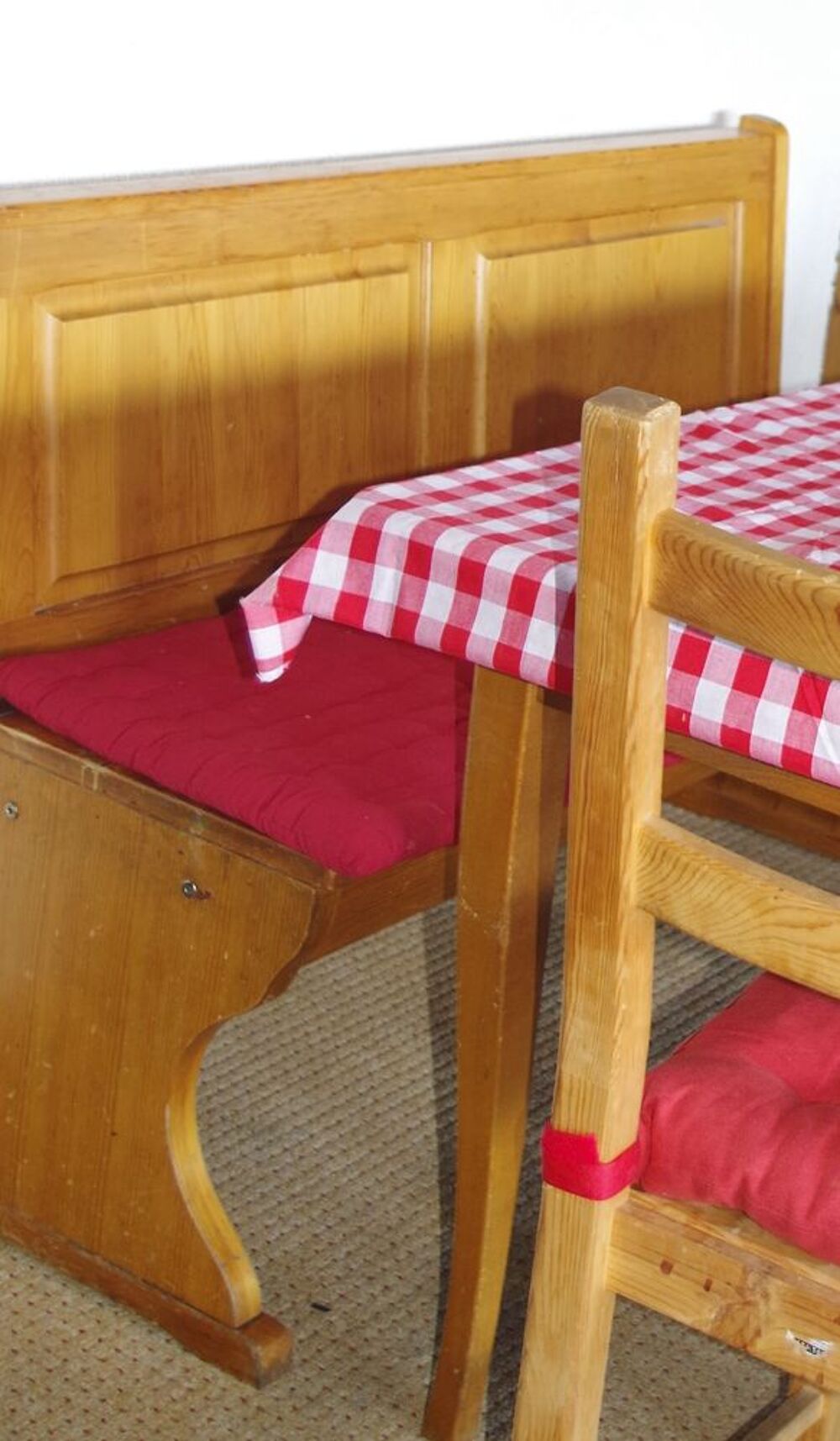 Banc droit style rustique suisse Meubles