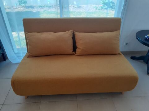 banquette lit jaune moutarde 120 Soullans (85)