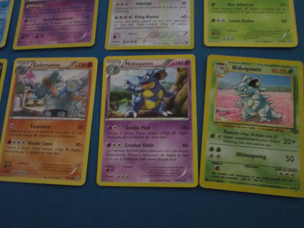LOT CARTES POKEMON"NIDOQUEEN-GOLEMASTOC-FLABUSARD" LOT AP16L Jeux / jouets