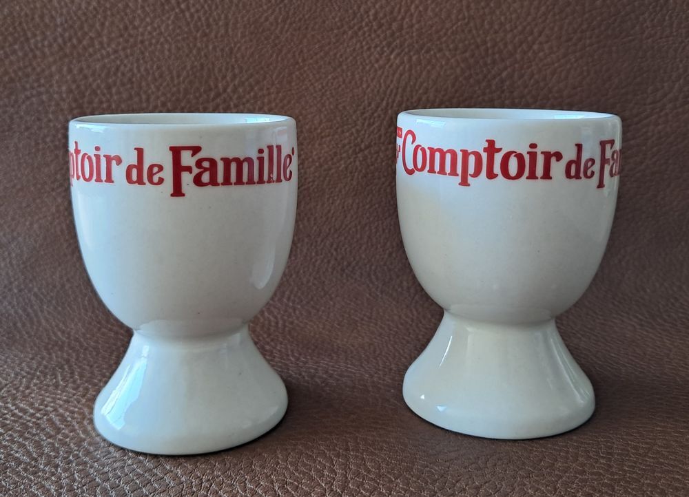 2 coquetier en c&eacute;ramique comptoir de famille linvosges Cuisine