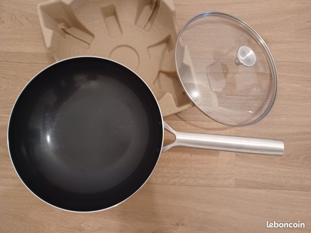 Po&ecirc;le inox 28 cm Royal Van Kempen &amp; Beeger avec couvercle Cuisine