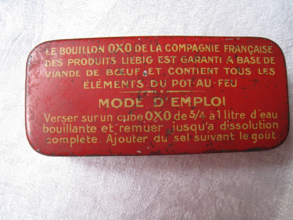 boite m&eacute;tal oxo Liebig de 1925 