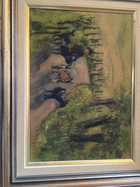 Tr�s joli tableau sur toile paysage artiste peintre 50 Saint-Julien-les-Rosiers (30)