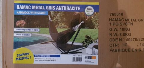 Hamac sur pied NEUF Gris anthracite 50 Saint-Pathus (77)