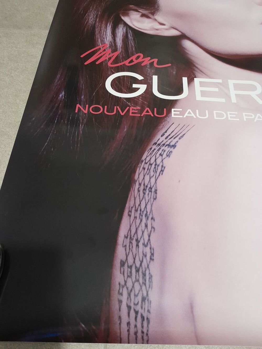 Affiche publicitaire originale Mon Guerlain Angelina Jolie Décoration