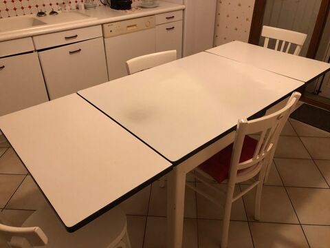 table de cuisine extensible formica +5 chaises 90 Renage (38)