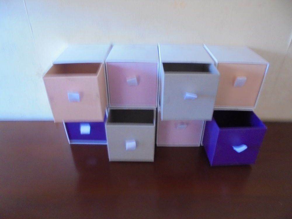 8 petits tiroirs &agrave; d&eacute;corer (21) Bricolage