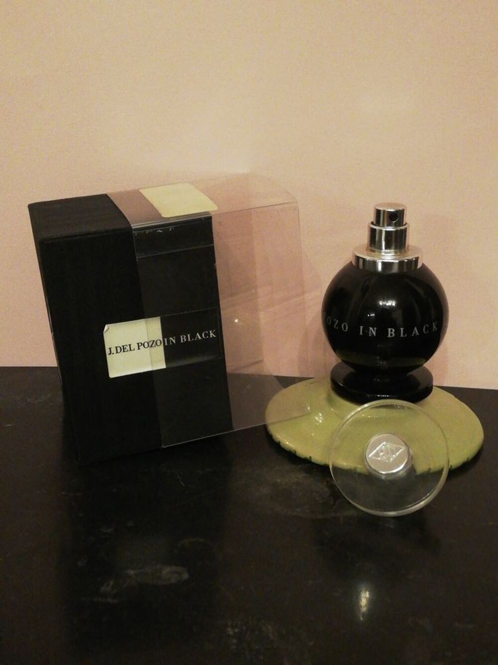 Flacon VAPORISATEUR VIDE J. DEL POZZO " "in black" 30ml 