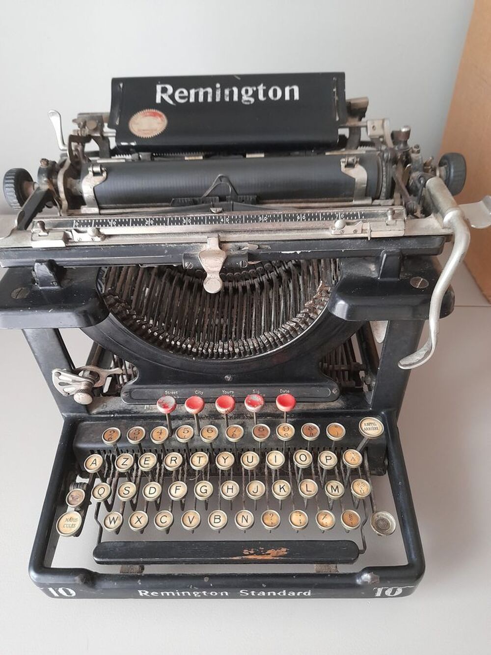 Machine &agrave; &eacute;crire ancienne (1910) de marque REMINGTON 