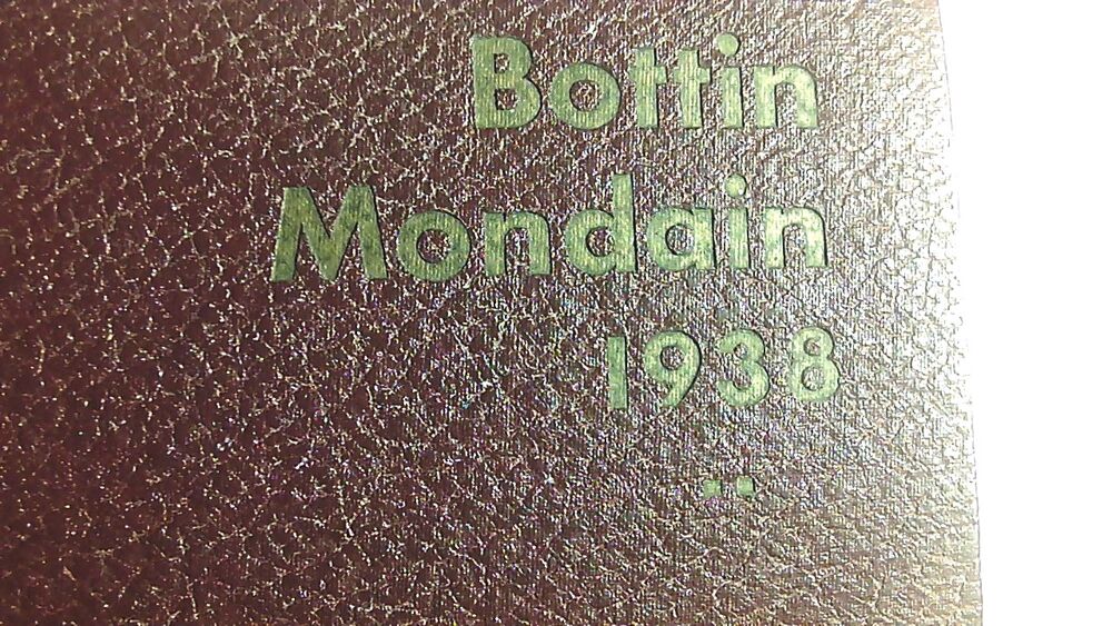 Bottin modain 1938 