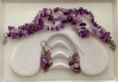 Bracelet et boucles d'oreille en amthyste 50 Paris 5 (75)