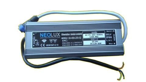 Neolux Alimentation électronique pour LED 24V DC 60W Saint-Pôtan (22)