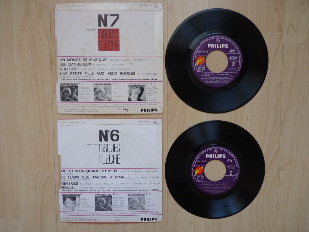 Disque vinyle 45 tours Claude Fran&ccedil;ois CD et vinyles
