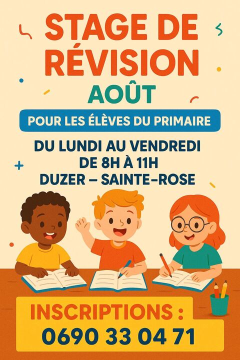 STAGE DE RÉVISIONS 0 97115 Sainte-rose