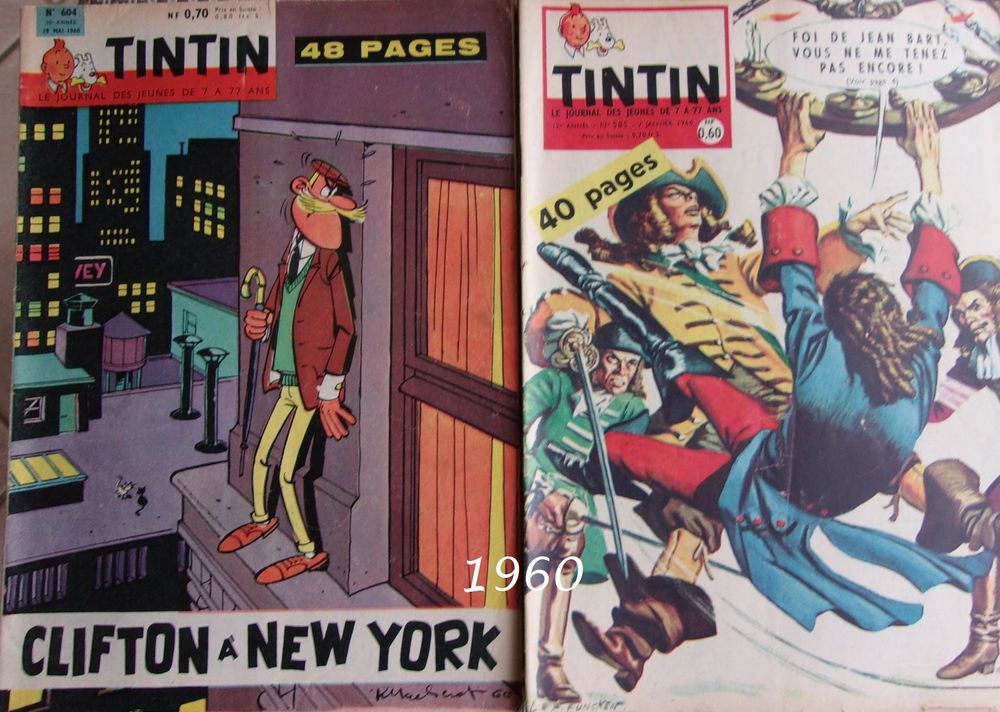 Le journal de TINTIN de 1956 &agrave; 1962 Livres et BD