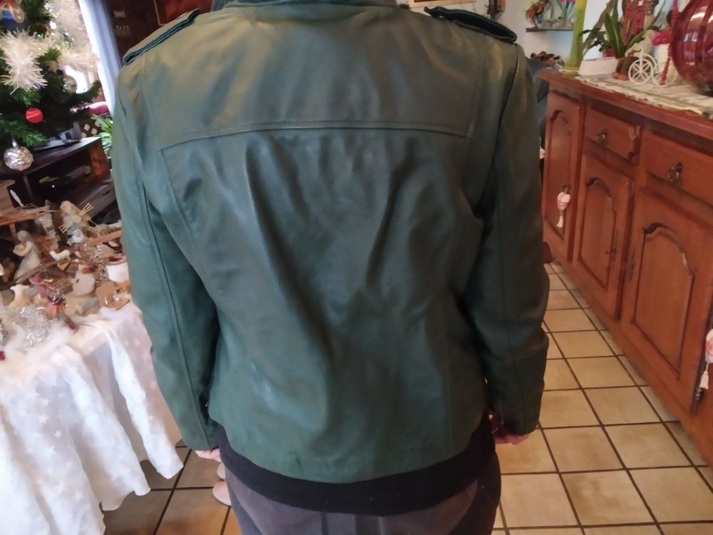 Veste en cuir agneau neuve R-Studio Maroquinerie