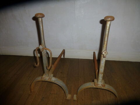 Paires de chenets -- Bois chauffage 30 Poitiers (86)