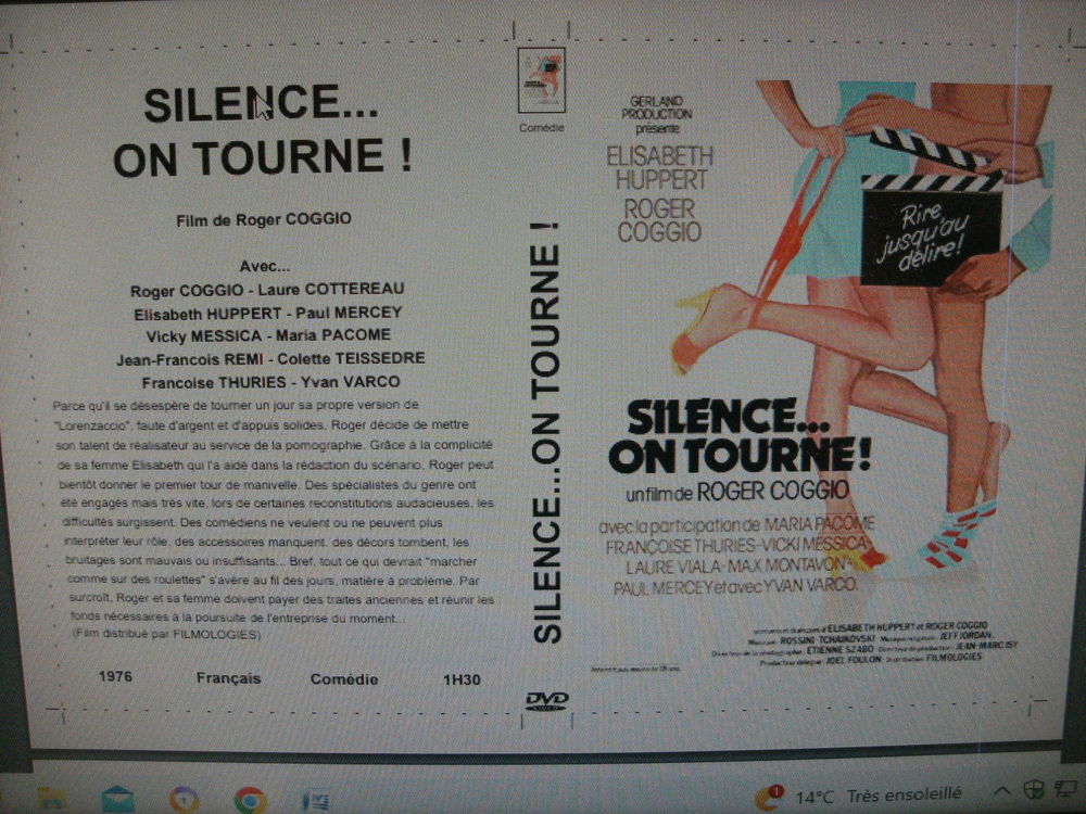 Rare film : &quot; Silence on tourne &quot; DVD et blu-ray