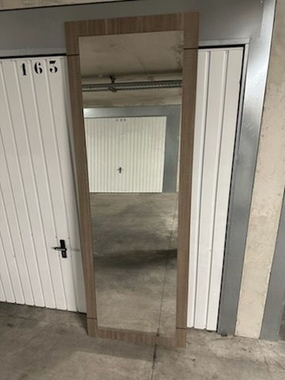 MIROIR - COULEUR BOIS NATUREL - TRES BON ETAT - COMME NEUF Dcoration