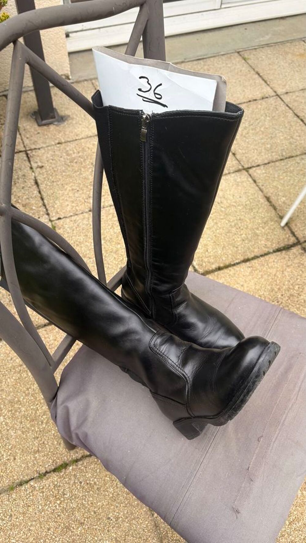 Bottes, Femme cuire doubl&eacute;es Chaussures